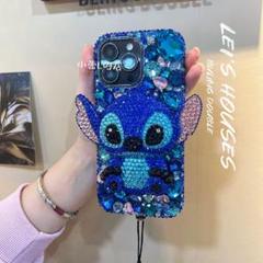 iphone16ケース キラキラ　デコ電　スワロフスキー　スティッチ iphone16ケース キラキラ デコ電 スワロフスキー スティッチ