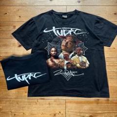 2PAC トゥーパック ビッグフェイス クロス 両面プリント Tシャツのサムネイル