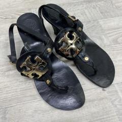 極美品☆一度着用　トリーバーチ　エナメル　サンダル　ブラック　黒 極美品 Tory Burch サンダル ビーチサンダル エナメルブラック