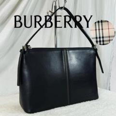 美品】Burberry オールレザー ロゴ型押し ノバチェック
