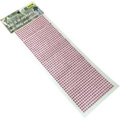 ラインダイアモンドのデコレーションステッカー中粒4mm1000粒 (ピンク)