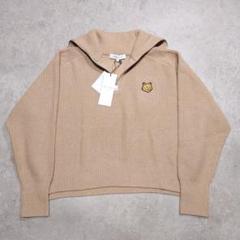タグ付 MAISON KITSUNE メゾンキツネ ハーフジップニット M