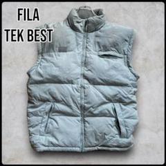 未使用品FIRAダウンベスト　M 2025年最新】FILA メンズ ダウンベスト・キルティングベストの