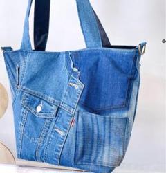 多用途∞BIG トートバッグ♡リメイクデニム ヴィンテージ used