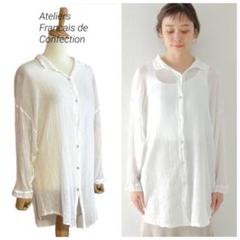 【Ateliers Francais de Confection】ルーズブラウス plage（プラージュ）の「【LES ATELIERS FRANCAIS DE CONFECTION