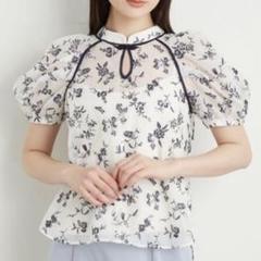 希少✨ Keita Maruyama リネン チャイナ服　半袖シャツ　花柄 希少✨ Keita Maruyama リネン チャイナ服 半袖シャツ 花柄