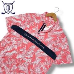 美品 TOMMY HILFIGER GOLF 総柄 ポロシャツ Lサイズ