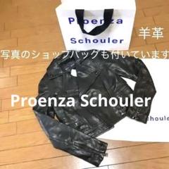 ⭐️新品⭐️PROENZA SCHOULER レザーブルゾン　ブラック　サイズ6 2025年最新】Proenza Schouler レザージャケット・ライダースの