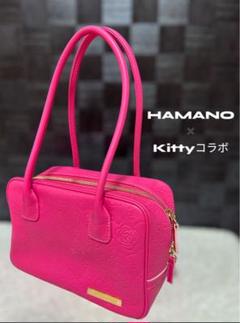 【美品】HAMANO✖︎Kittyハマノ ハローキティコラボ ハンドバッグ ピンク