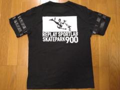 REPLAY リプレイ　Tシャツ スポーツラボ　スケートボード　ブラック