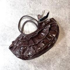 00s【archive】Y2K fairy grunge flare bag 茶