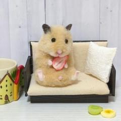 キンクマハムスター＆バナナ◇羊毛フェルト