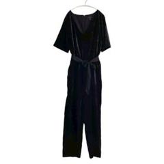 80s ANNE KLEIN ジャンプスーツ ブラック hooked 80s ANNE KLEIN ジャンプスーツ ブラック hooked