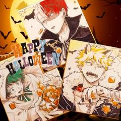 ヒロアカ　ハロウィン ★ ヒーローアカデミア 手描きイラスト m12452271248_1.jpg?1729424211