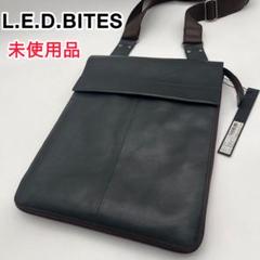 L.E.D.BITES 本革 ショルダーバッグ レザー 2way マチ拡張 A4