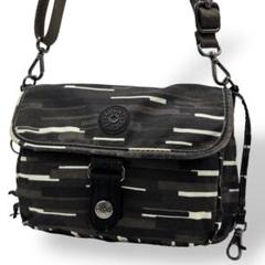 ✨美品✨　KIPLING キプリング　ショルダーバッグ　ナイロン　ブラウン　総柄