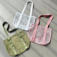 新品未開封ALEXIASTAM ノベルティ ロゴ入りメッシュバッグ ファッションファッション - 新品未開封☆ノベルティ ロゴ入り