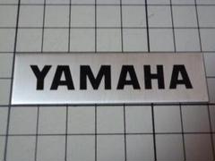 希少 YAMAHA ステッカー 金属製/69×19mm 当時物 ヤマハ