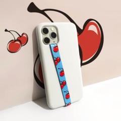 【新品-当日発送】★フォンストラップ★ チェリーor豹柄 選択可