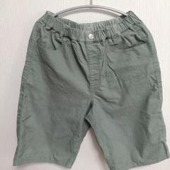 グリーン ハーフパンツ ゴムウエスト サイズ170cm