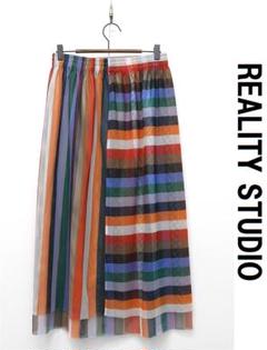 Q350/美品 REALITY STUDIO メッシュロングスカート シースルー
