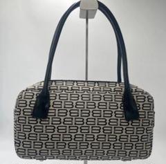 BALENCIAGA バレンシアガ　ミニボストンバッグ　BBロゴモノグラム 良品 バレンシアガ ミニボストンバッグ BBモノグラム キャンバス