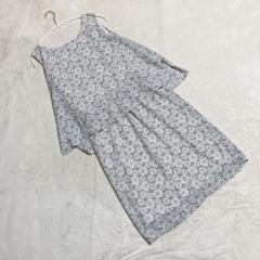 N． エヌドット ＊ 美品✨ ワンピース 総柄 花柄 ノースリーブ (M)