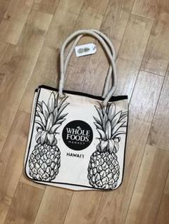 ハワイ、ホールフーズ★エコトートバッグ パイナップル★新品