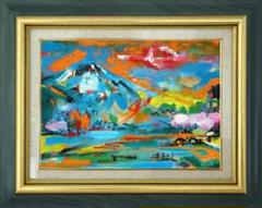 伊藤直　ノイシュバンシュタイン城　洋画　風景画　油彩 2作品セット伊藤直ノイシュバンシュタイン城⭐︎ベネチア