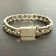 シルバーブレスレット シルバー925 鑑定済 10mm×20cm ヴィンテージ