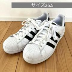 スニーカー メンズ アディダス SUPERSTAR 金ベロ サイズ26.5