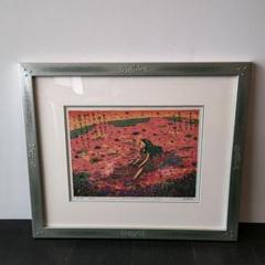 【新品】風鈴丸 「凪」版画 （布袋　箱有　額に傷あり） 新品】風鈴丸 「凪」版画 （布袋箱有額に傷あり）