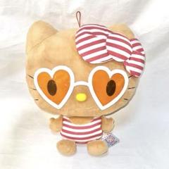 2018年 タグ付き ハローキティ bigぬいぐるみ 日焼け ハート