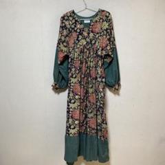 美品✨ saruche サルーチェ ブロックプリント インド ワンピース