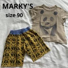 マーキーズMARKY'S パンダTシャツ【90】ショーツ【80】 セット