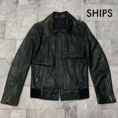 【美品】シップス　やぎ革　シングル　ライダースジャケット　ブラック　Mサイズ 2025年最新】SHIPS メンズ シングルライダースの人気アイテム