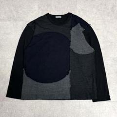 tricot COMME des GARCONS◆パッチワーク/異素材/アーカイブ/AD1999/ニット・セーター/ウール/BLK/TT-040110 tricot COMME des GARCONS（トリココムデギャルソン） | ニット