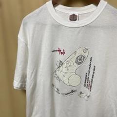 ホワイト グラフィックプリント Tシャツ L - メルカリ