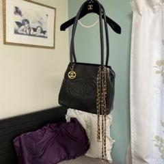 614 明日までCHANEL シャネル　ブラック　ラムスキンデカココ　ショルダーのサムネイル