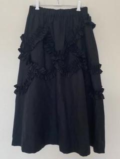 最終値下げ！【美品】ノワールケイニノミヤ黒 フリル＆プリーツ ロングスカート m39416197281_1.jpg?1742795028