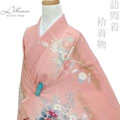 美品　訪問着 花柄 淡いピンク　とても可愛いです　上品　一つ紋 2025年最新】訪問着 ピンクの人気アイテム - メルカリ