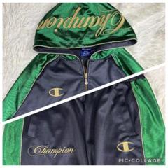 Champion ジャージ 上下 金刺繍 フードロゴ Y2K 魔裟斗モデル Champion ジャージ 上下 金刺繍 フードロゴ Y2K 魔裟斗モデル