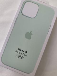 当日発送 iPhone 15 シリコーンケース ソフトミント【純正】