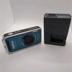 【防水カメラ】 PENTAX optio W60 ブルー 動作確認済み