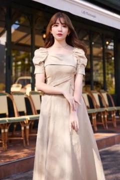 ワンピース Herlipto Troncais Paff Sleeve Dress Troncais Puff Sleeve Dress（ワンピース）｜Her lip to（ハー