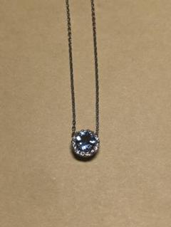 ヴァンドーム青山 ネックレス アクアマリンダイヤモンド 箱付き AGVN611940AQ アクアマリン ネックレス｜ネックレス｜ヴァン