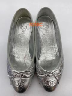 CHANEL バレリーナ シルバー シャネル 35