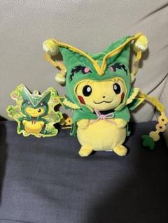 ピカチュウレックウザポンチョぬいぐるみ