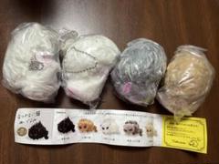 なつかない猫ぬいぐるみ　４個セット　公園、大家、魚屋