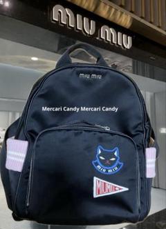 miumiu キャット ワッペンリュック